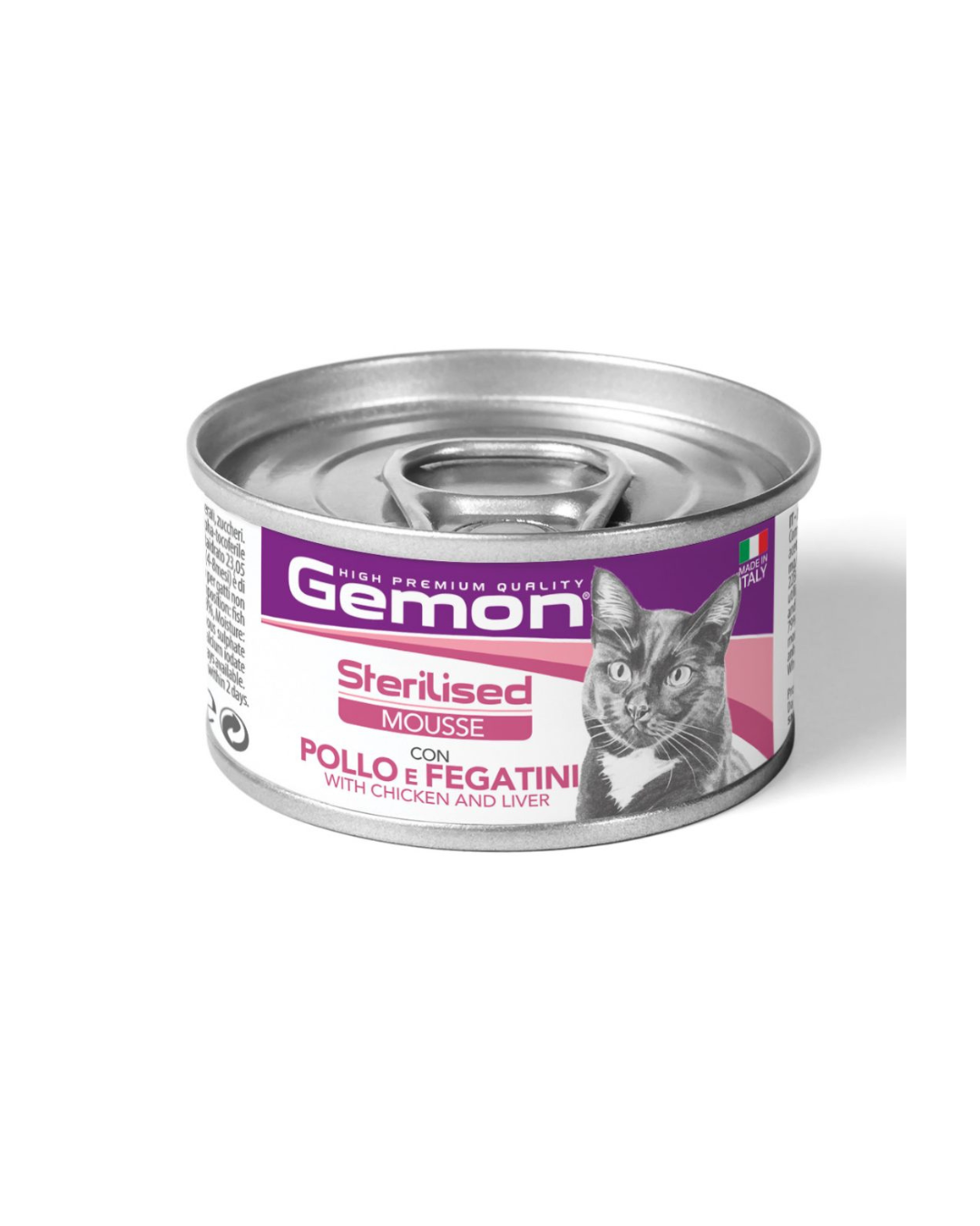 Gemon - Mousse per Gatti Sterilizzati Pollo e Fegatini 85gr
