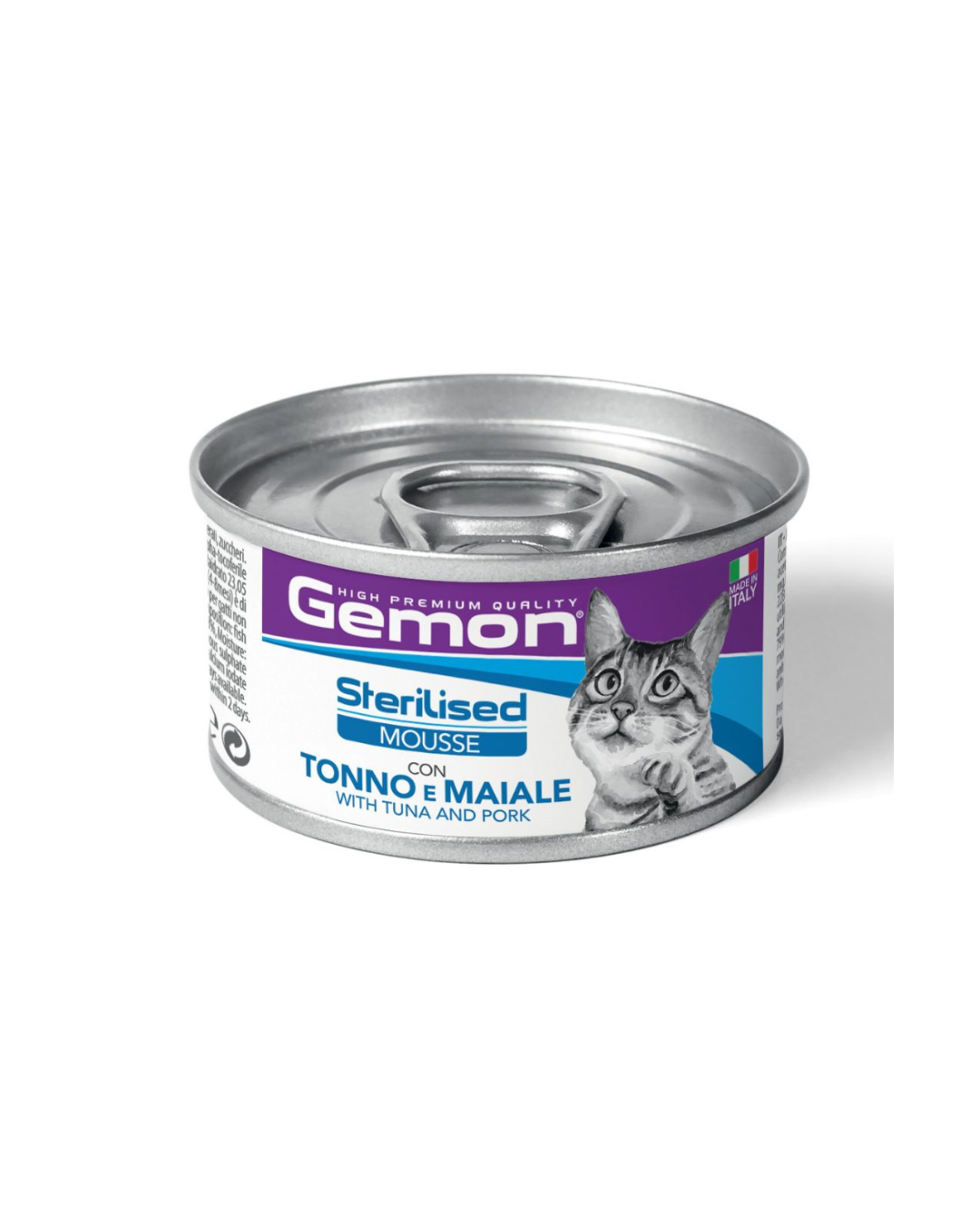 Gemon - Mousse per Gatti Sterilizzati Tonno e Maiale 85gr