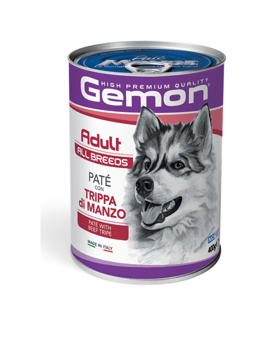 Gemon - Patè Dog Adult All Breeds - Trippa e Manzo 400 gr
