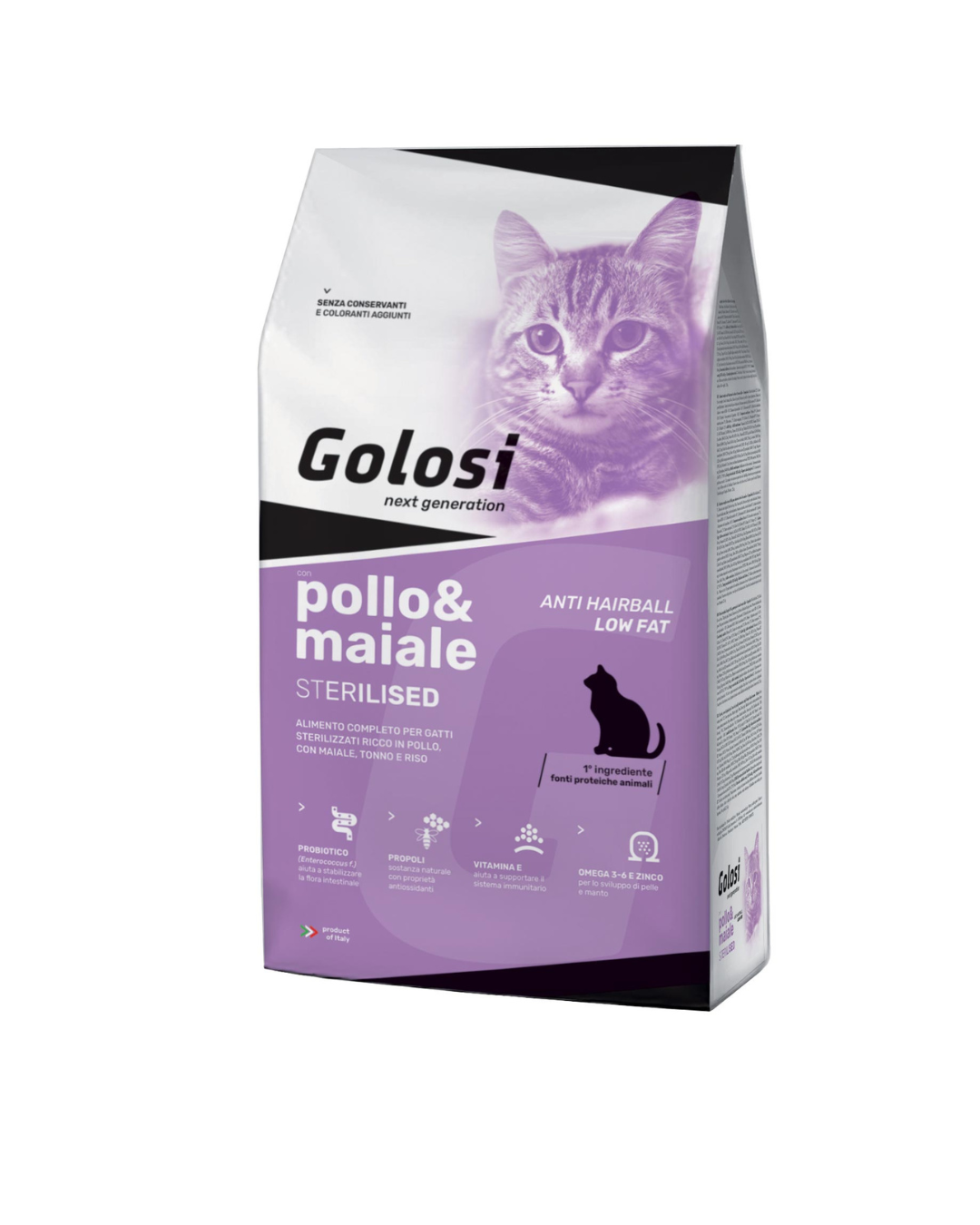 Golosi - Gatto Sterilizzato - Pollo e Maiale 1,5 kg