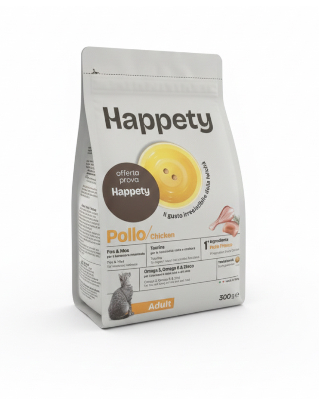 HAPPETY - Dry Cat Adult Pollo 300gr
