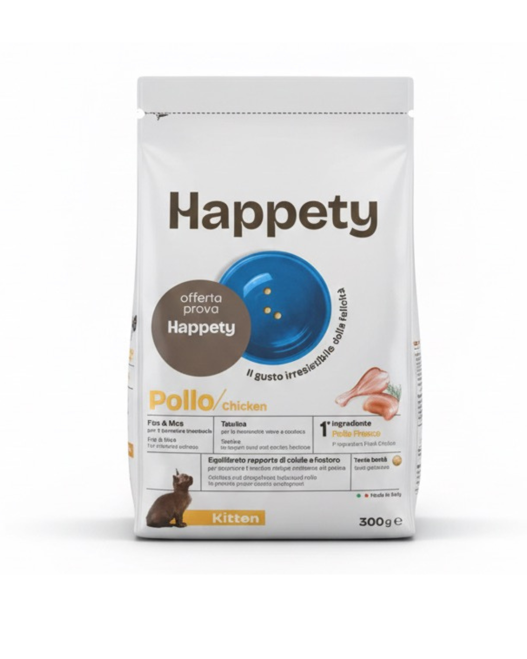 HAPPETY - Dry Cat Kitten Pollo 300gr