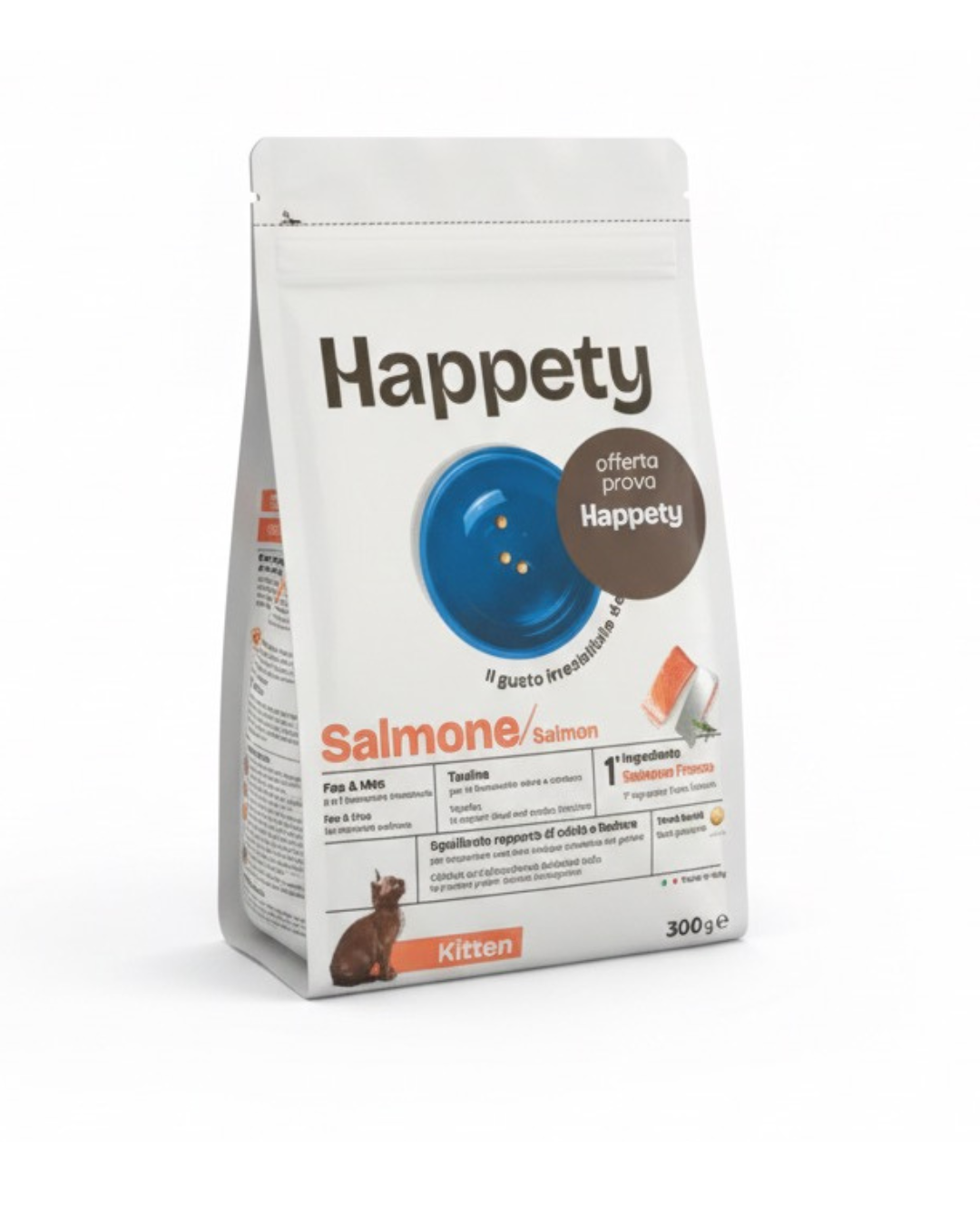 HAPPETY - Dry Cat Kitten Salmone 300gr