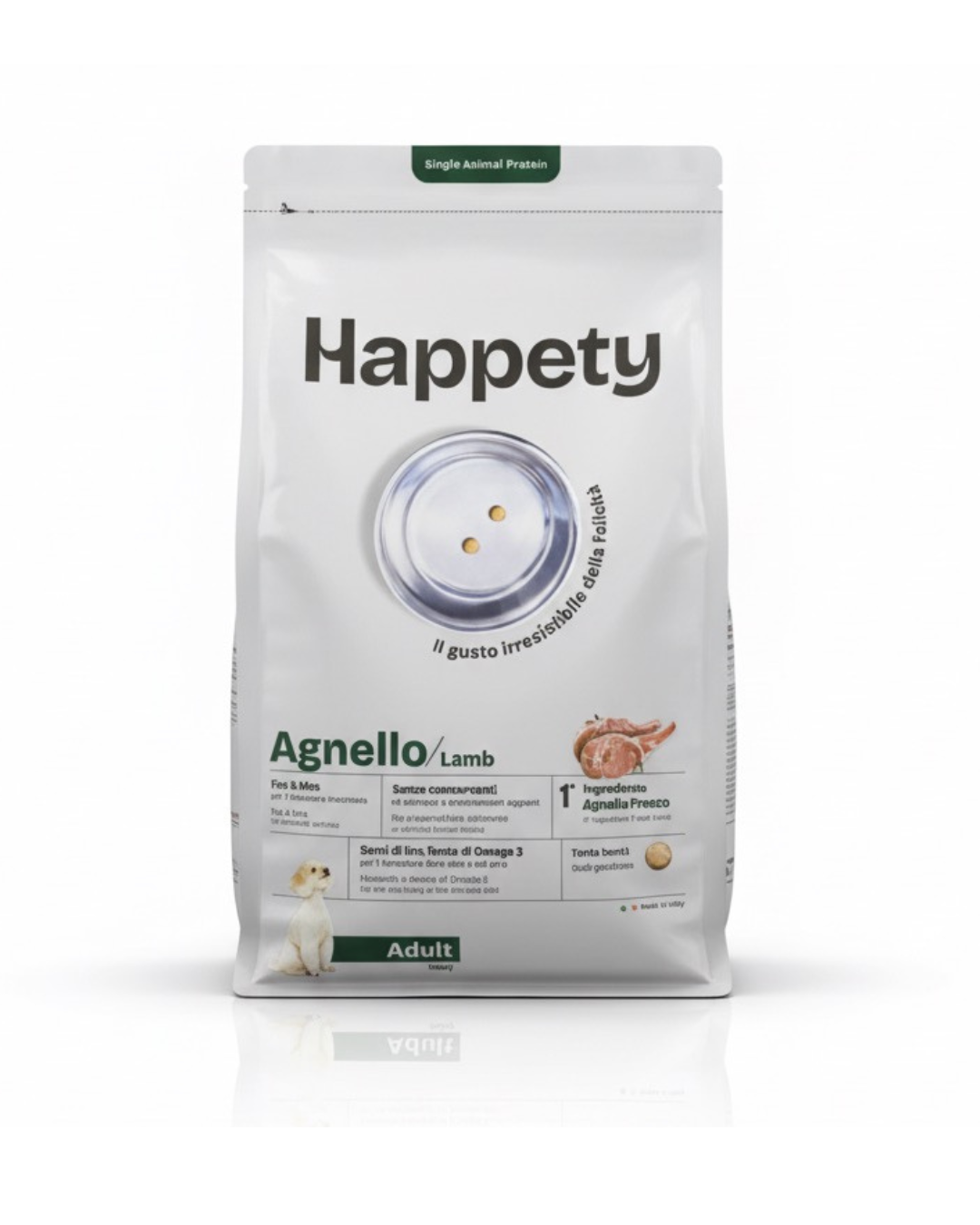 HAPPETY - Dry Dog SAP Adult Mini Agnello 800gr