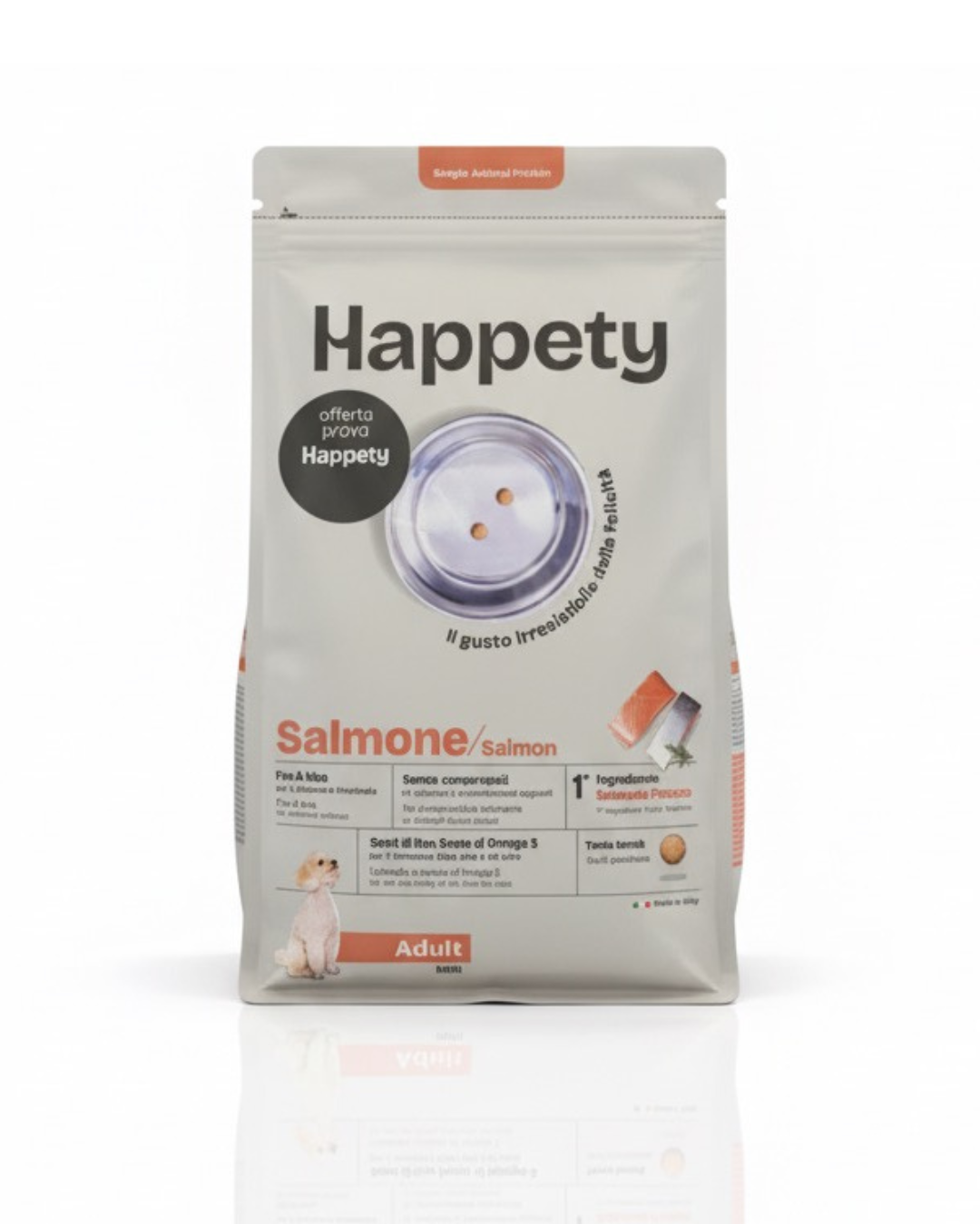 HAPPETY - Dry Dog SAP Adult Mini Salmone 800gr