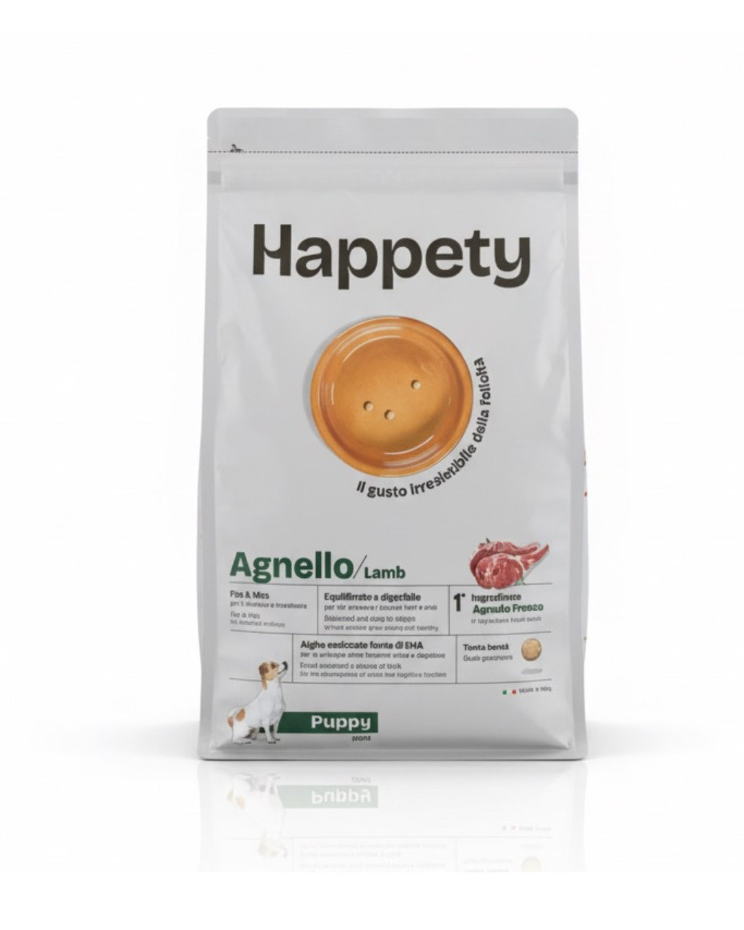 HAPPETY - Dry Dog SAP Puppy Mini Agnello 800gr
