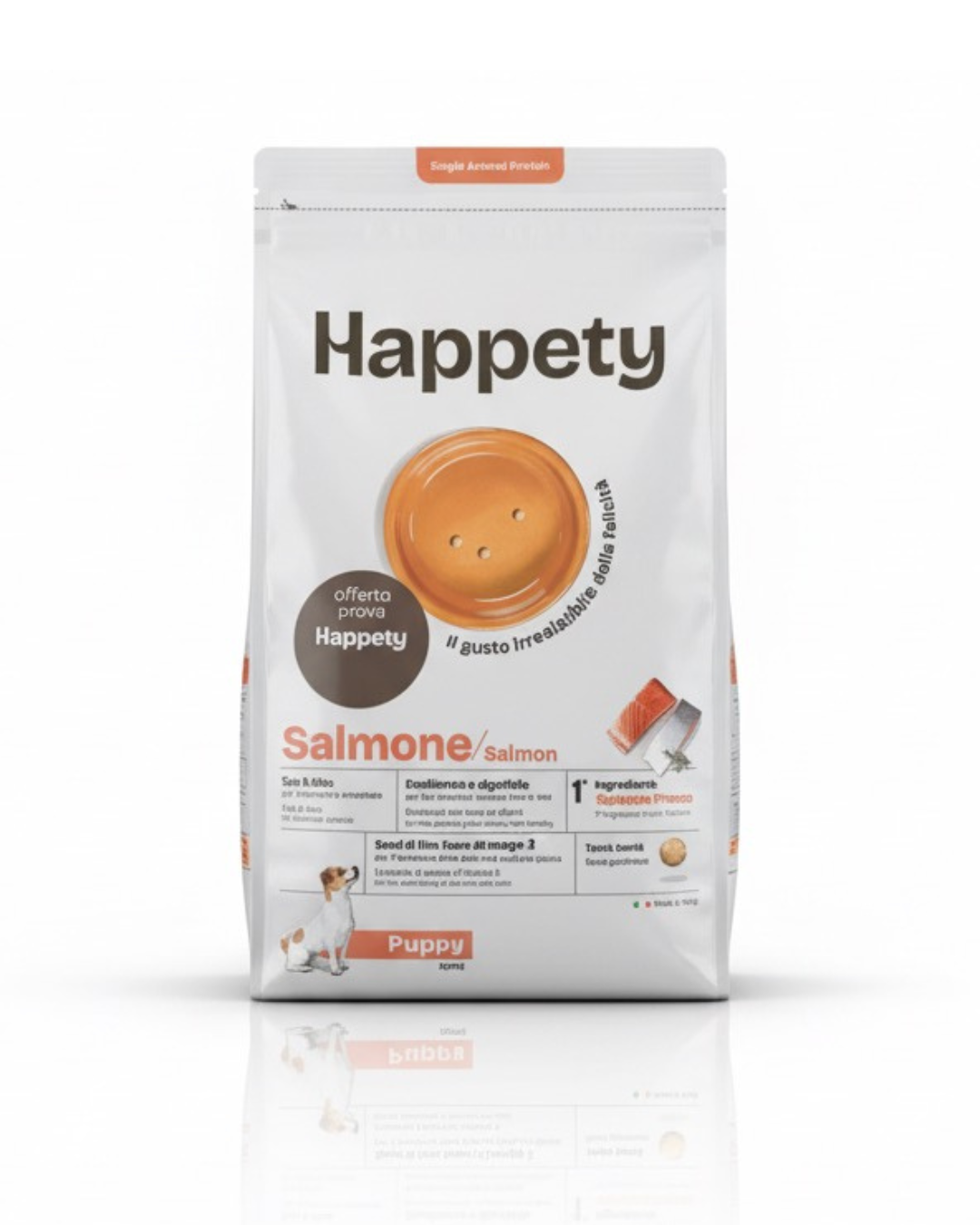 HAPPETY - Dry Dog SAP Puppy Mini Salmone 800gr