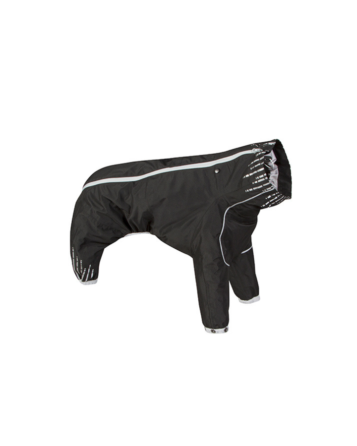 HURTTA - Impermeabile per Cani Downpour Suit Nero 35cm(Lunghezza Dorso)