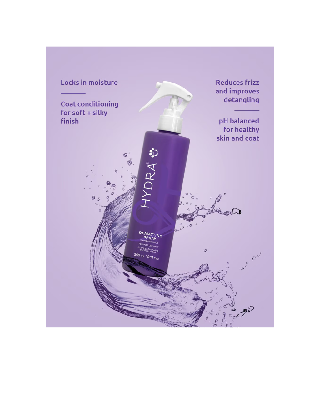 Hydra - Retail Dematting Spray 240 ml - Condizionante e Scioglinodi