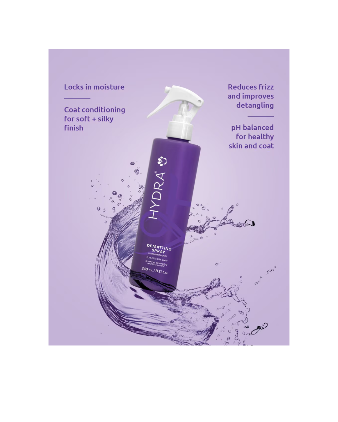 Hydra - Retail Dematting Spray 240 ml - Condizionante e Scioglinodi