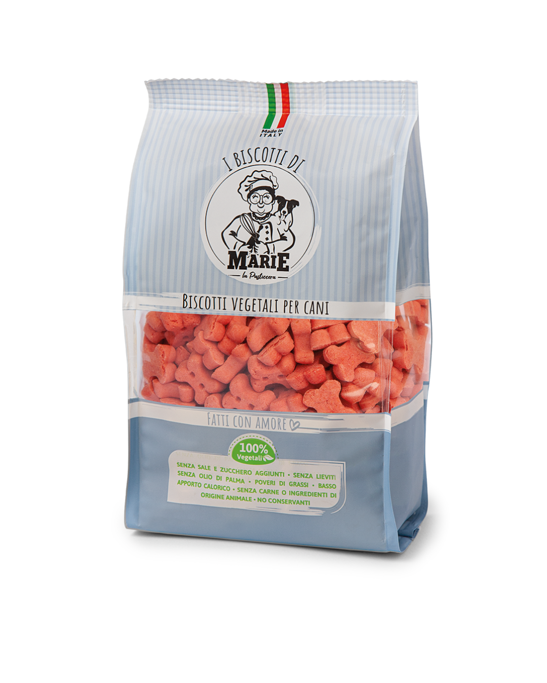 I Biscotti di Marie - Biscotti Vegetali per Cani Gusto Salmone 400gr