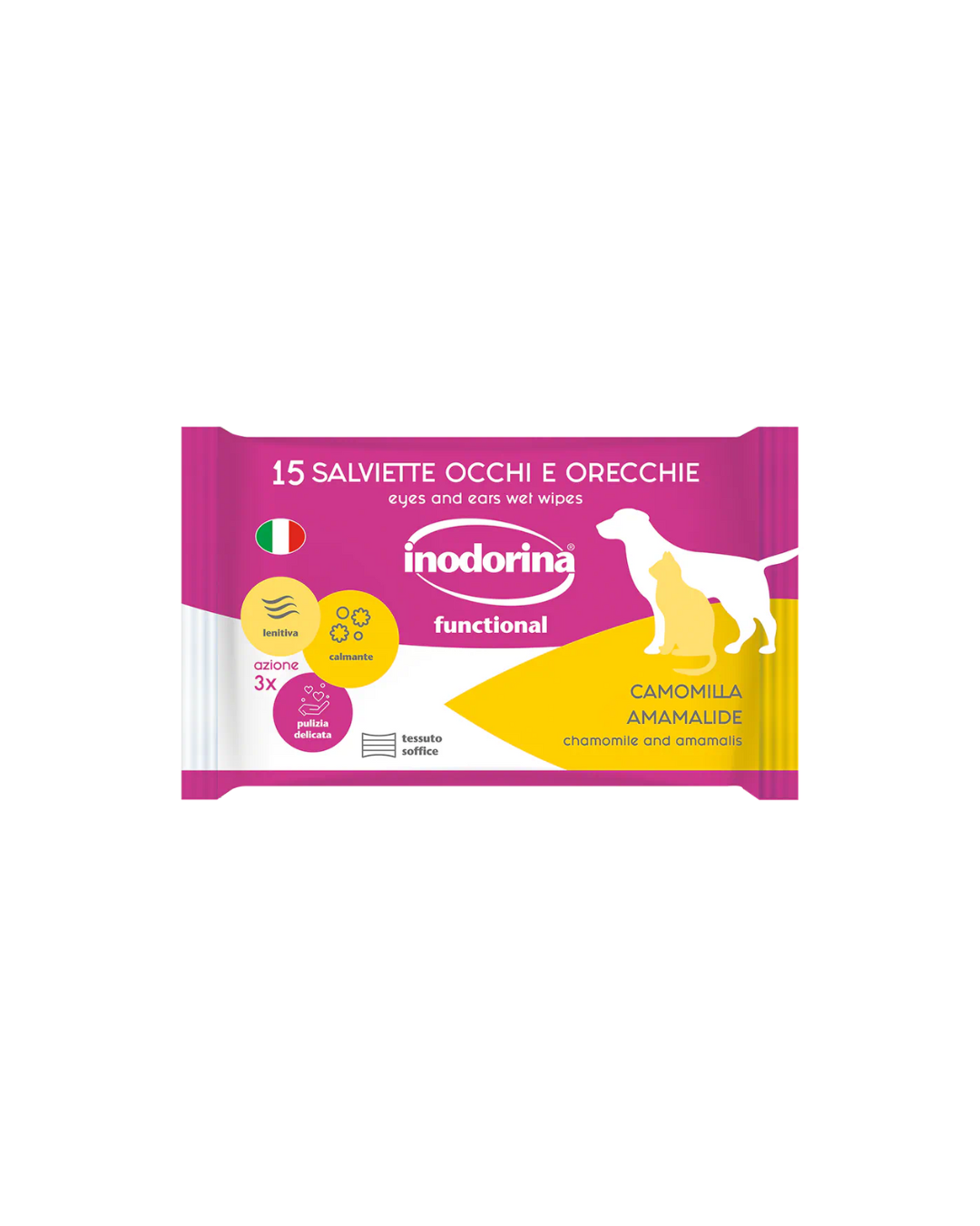 Inodorina - Salviette Refresh - Camomilla 15 Salviette