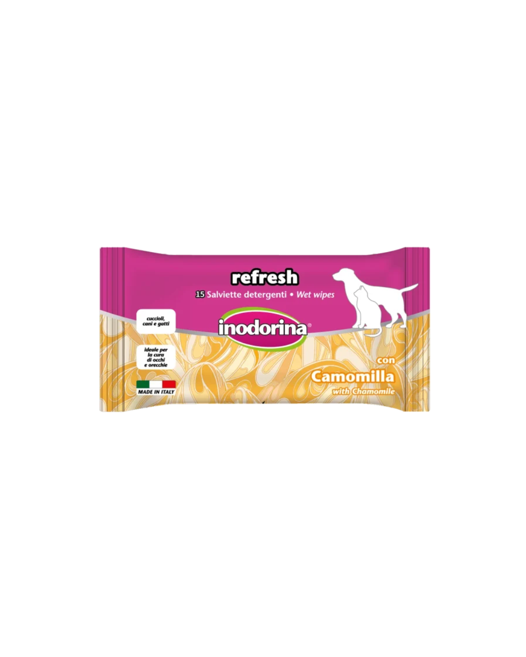 Inodoria - Refresh Wipes - Chamomile 15 Wipes 