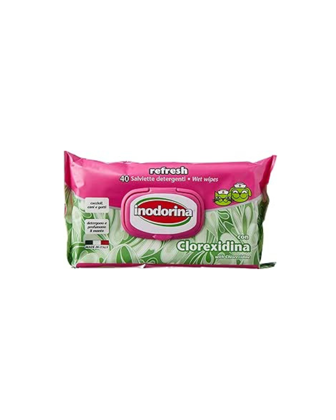 Inodoria - Refresh Wipes - Chlorhexidine 40 Wipes