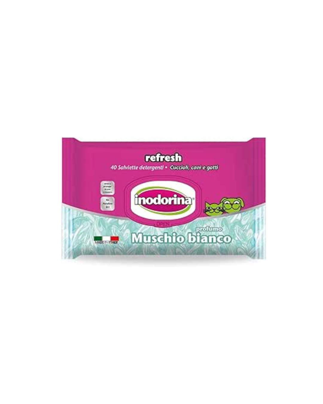 Inodoria - Refresh Wipes - White Musk 40 Wipes