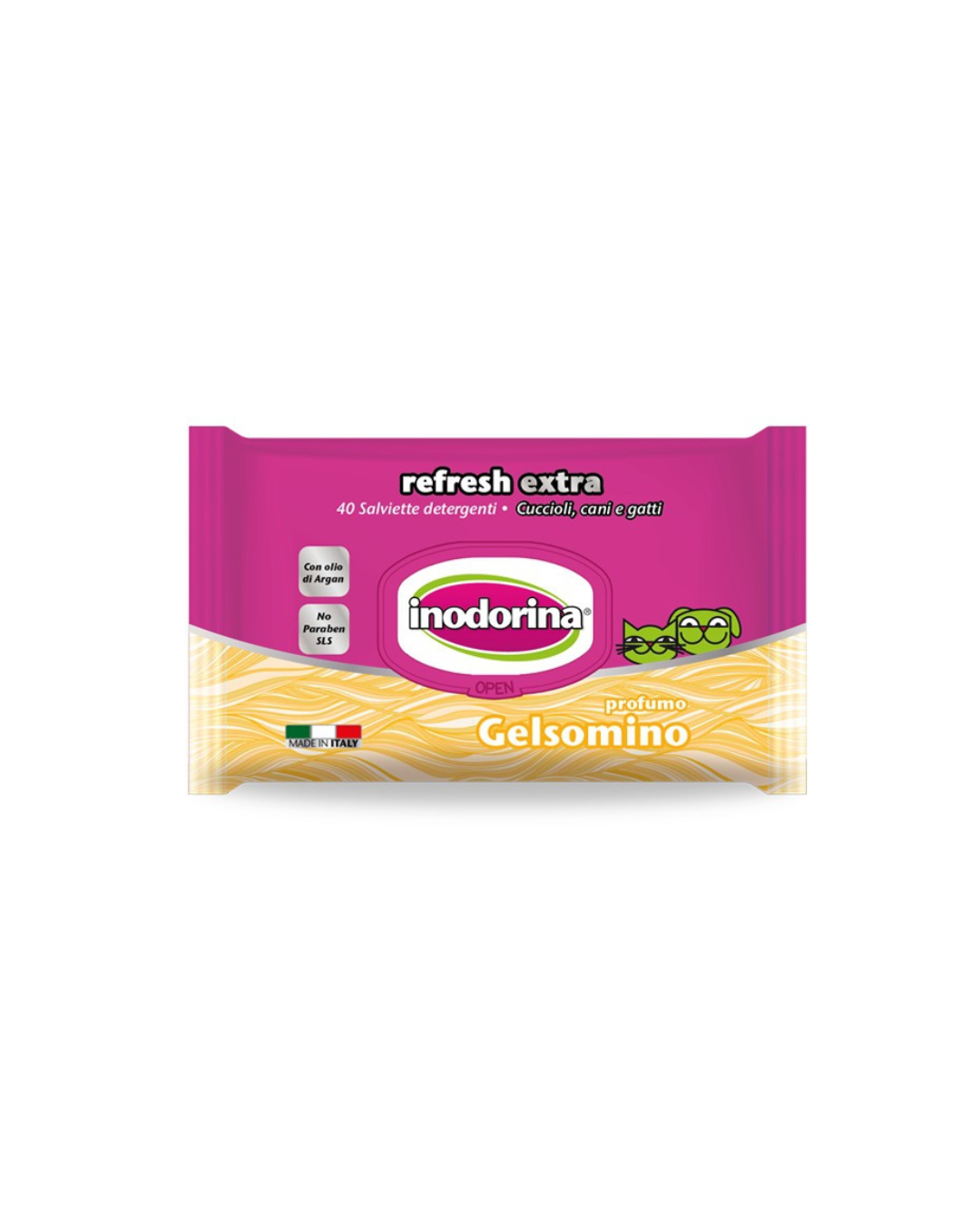 Inodoria - Salviette Refresh Extra - Gelsomino 40 Salviette