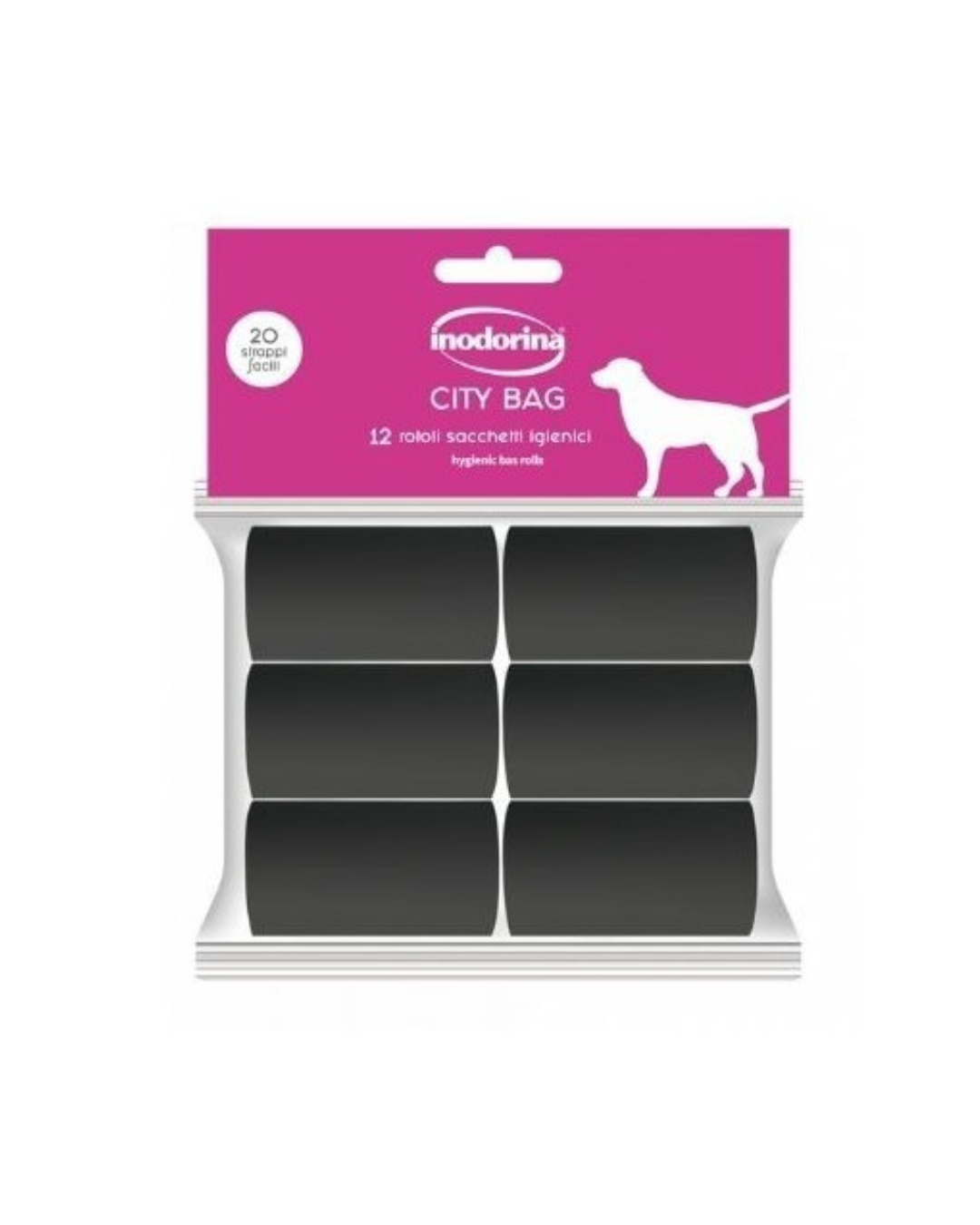 Inodorina - City Bag Ricarica Nero 12 pz