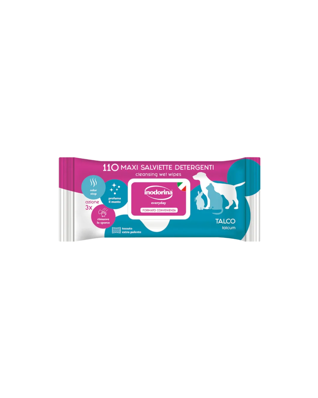Inodorina - Salviette Everiday Talco - 110 pz