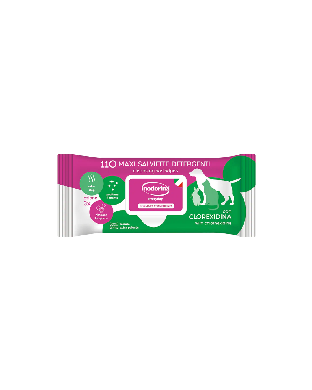 Inodorina - Salviette Everyday - Clorexidina 110 pz