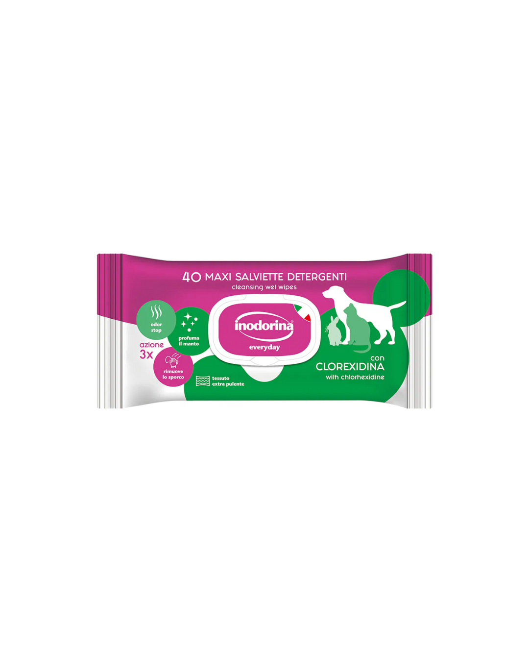 Inodorina - Salviette Everyday Clorexidina 40pz