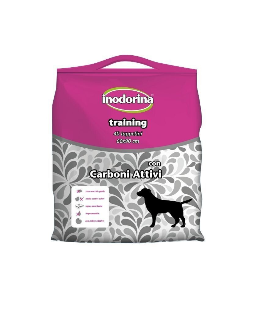 Inodorina - Traversine Igieniche Training Carbone Attivo - 40 pz - 60x90