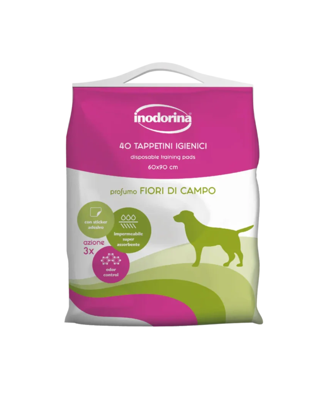 Inodorina - Traversine Igieniche Training Fiori di Campo - 40 pz - 60x90