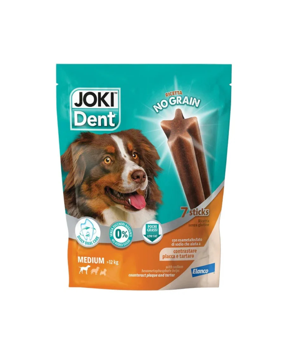 Joki Dent No Grain - Dental Stick No Grain  - Per Taglia Media - Busta 7 Sticks