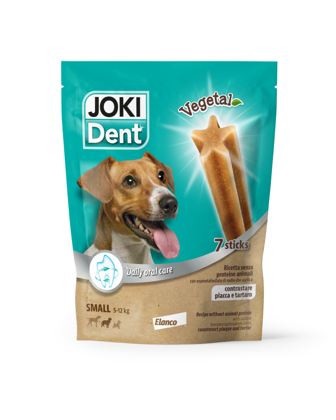 Joki Dent Vegetal - Dental Stick Vegetali - Per Taglia Small - Busta 7 Sticks