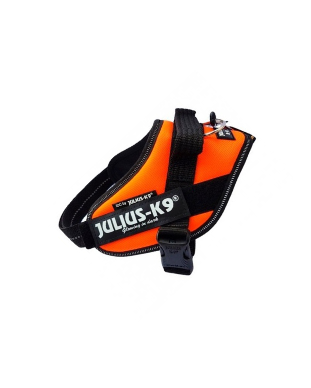 Julius K9 - IDC Powerharness Pettorina Arancio Fluo - Taglia Mini-Mini XS 40-53 cm - Peso 4/7 kg