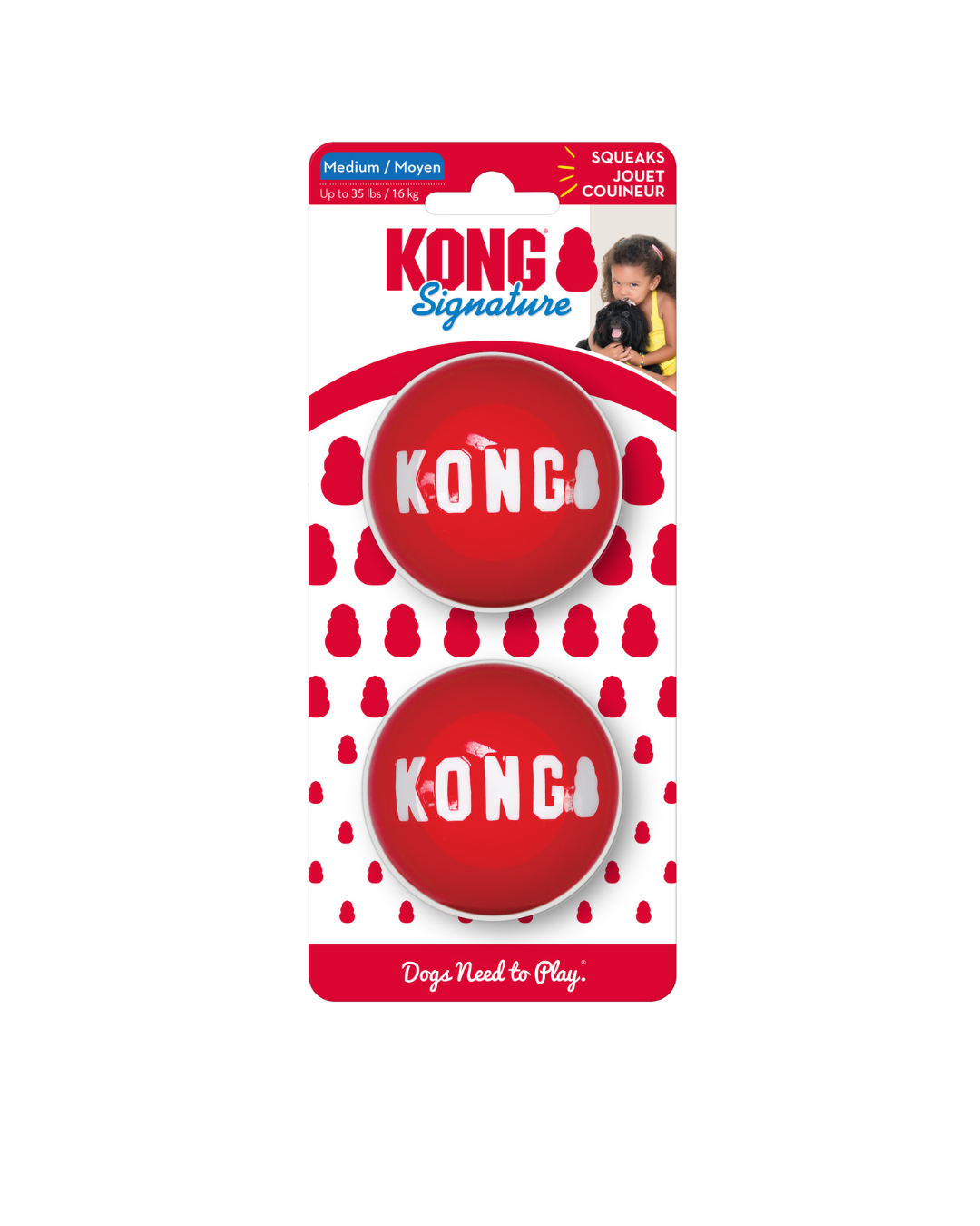 KONG - Signature Balls Md 2pz