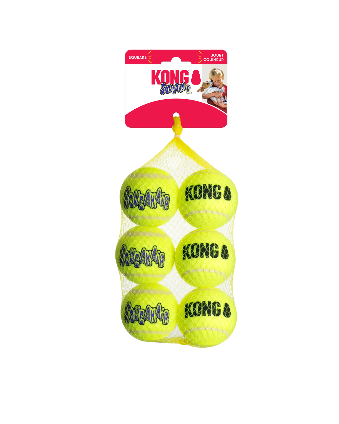 KONG - SqueakAir Ball Medium 6-Pack