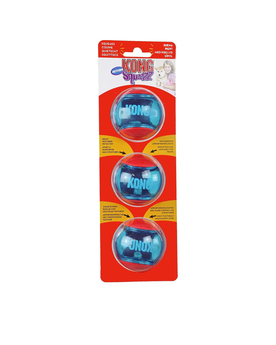 KONG - Squeezz Action Red Medium