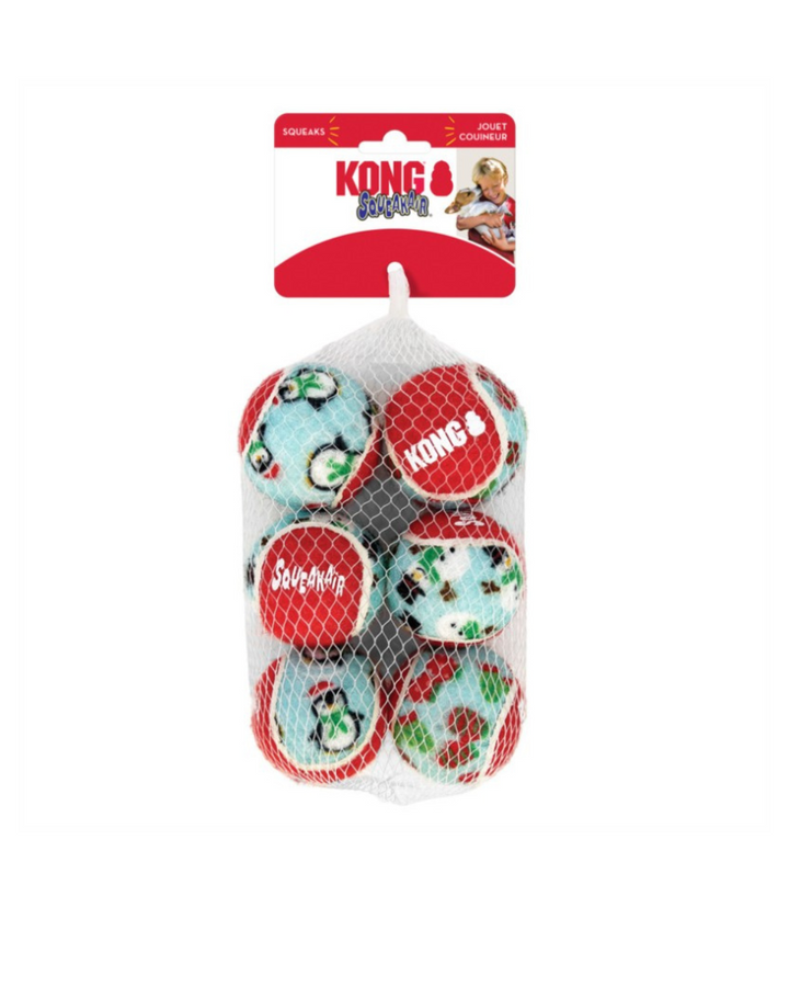 Kong - Holiday SqueakAir Balls 6pz Medium