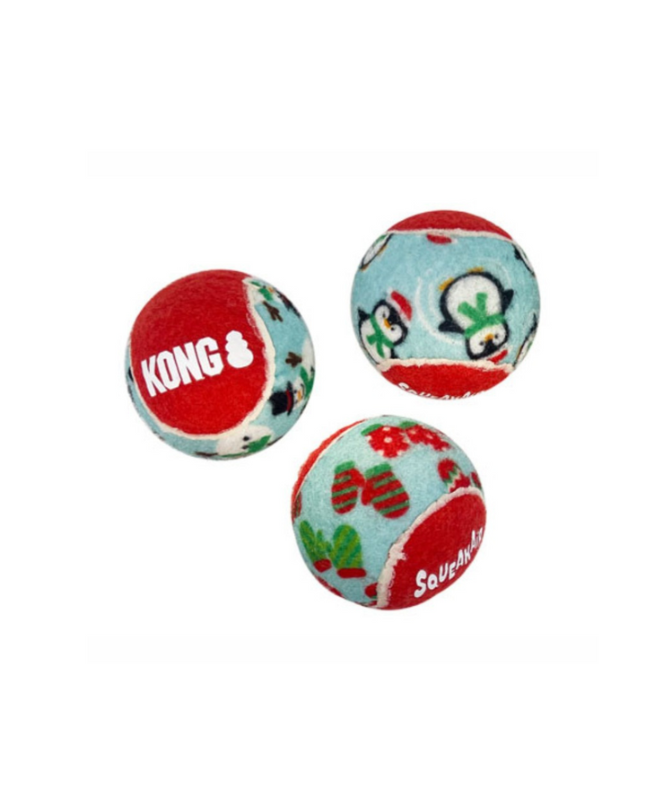 Kong - Holiday SqueakAir Balls 6pz Medium