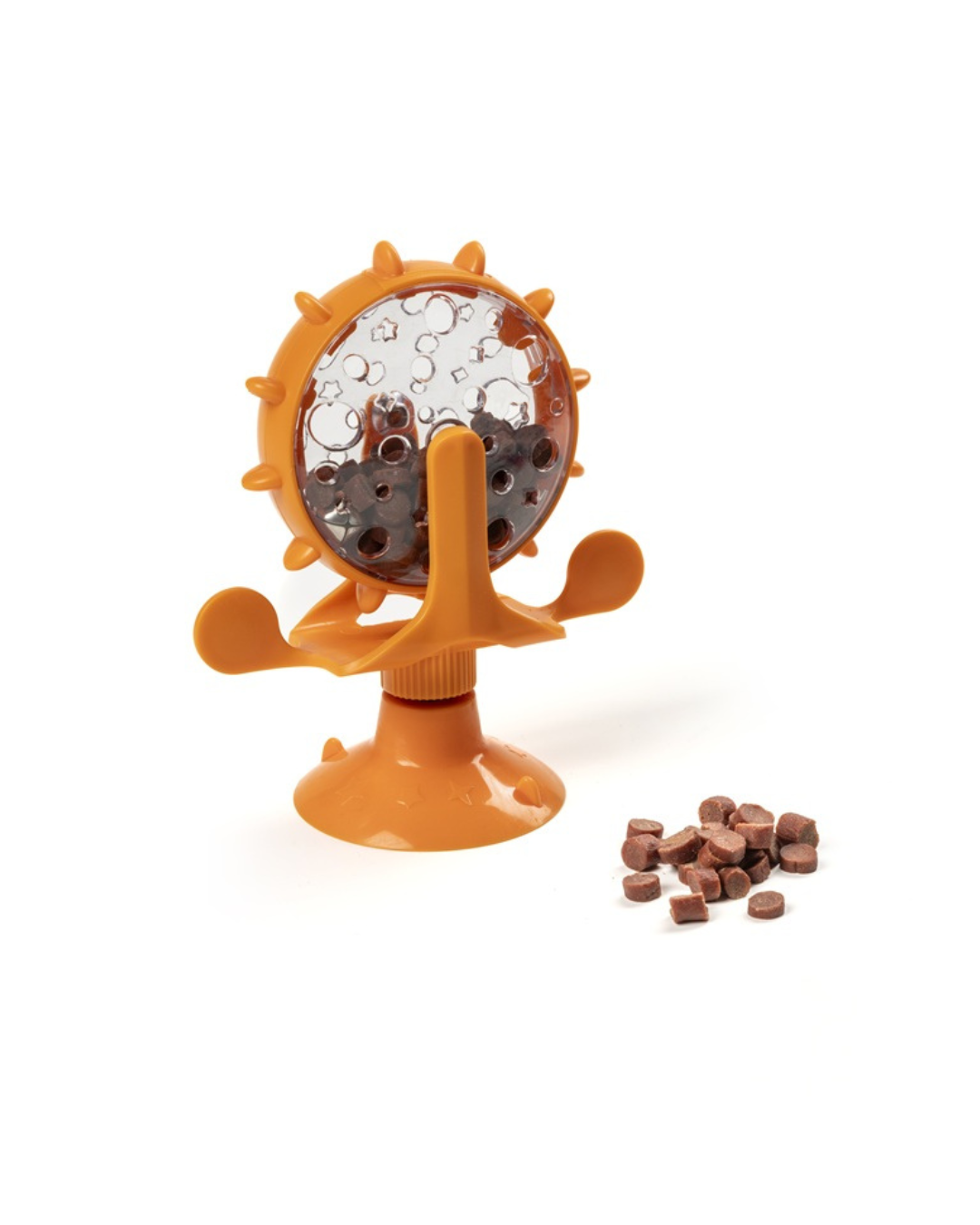 Leopet - Snacky Wheel Distributore di Snack Interattivo 15,8X16,3 cm (Adatto sia per Cani che per Gatti)