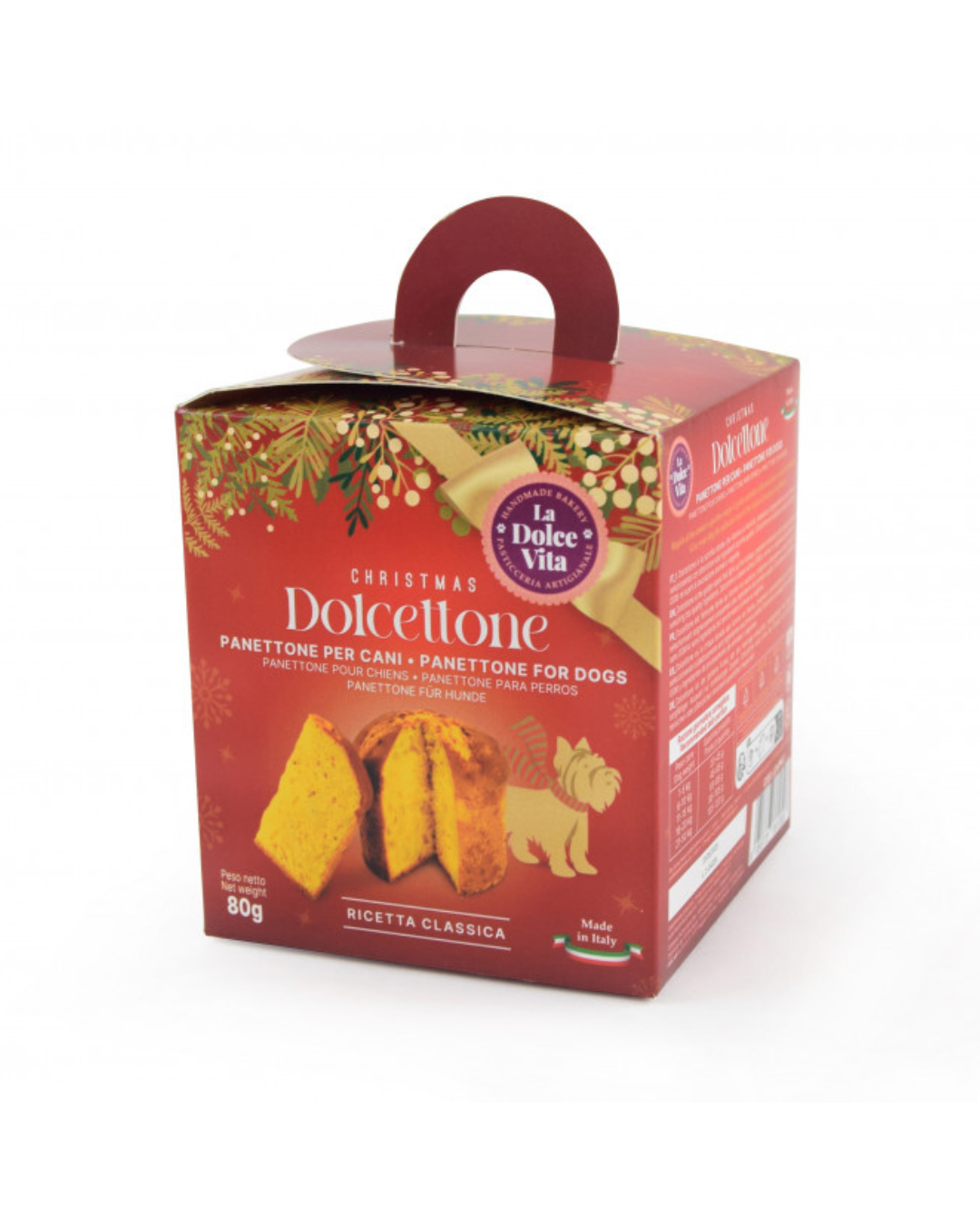 LeoPet - Dolcettone Panettone per Cani Classico 80g