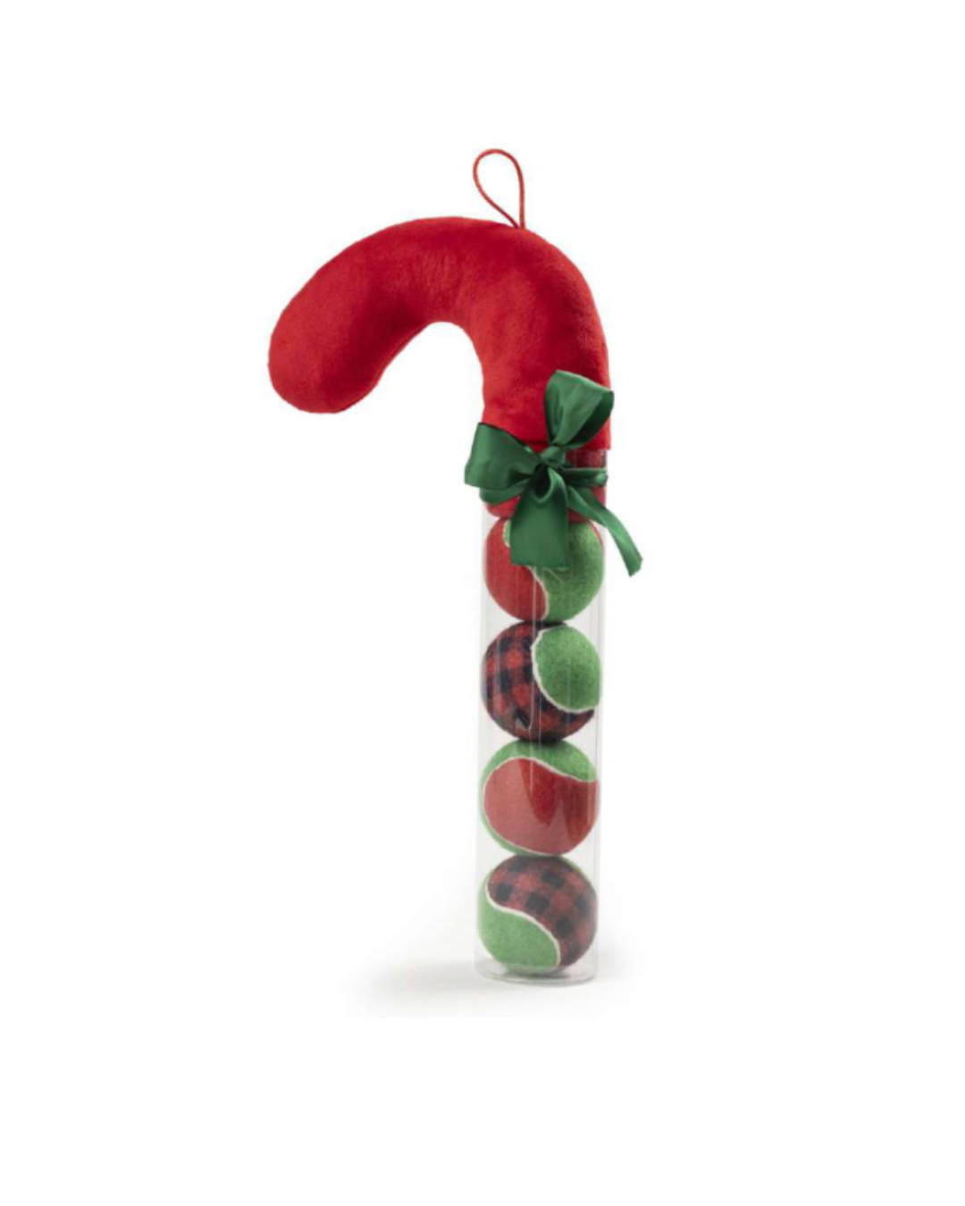 Leopet - Candy Cane in Peluche con 4 Palline da Tennis 40cm