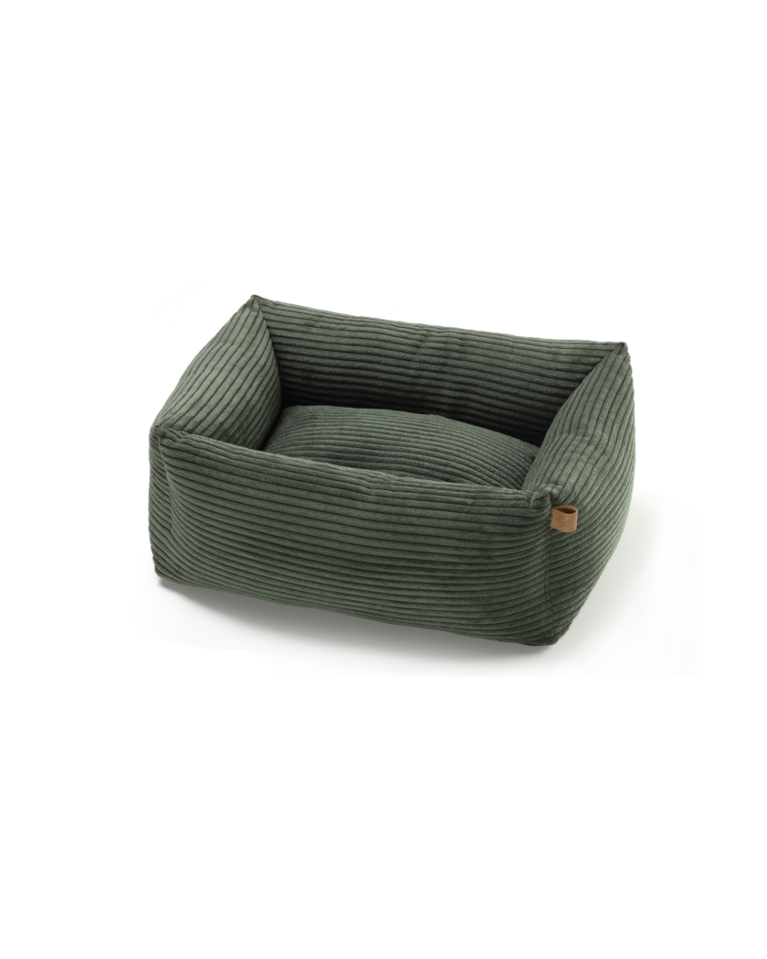 Leopet - Cuccia Elba Velluto Verde 85x110cm Sfoderabile