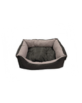 Leopet - Cuccia Rodi Nido d'Ape Nero 60x70cm Reversibile Waterproof Cuscino Estraibile