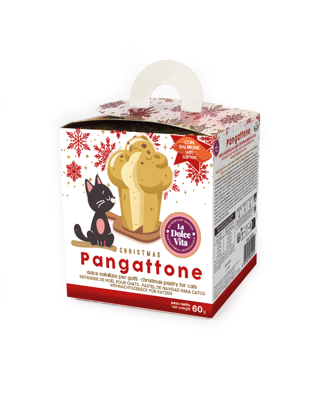 Leopet - Pangattone Panettone per Gatti al Salmone 60gr