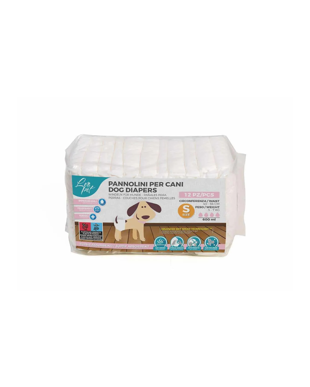 Leopet - Pannolino per Cani Femmine S - 3-7 KG