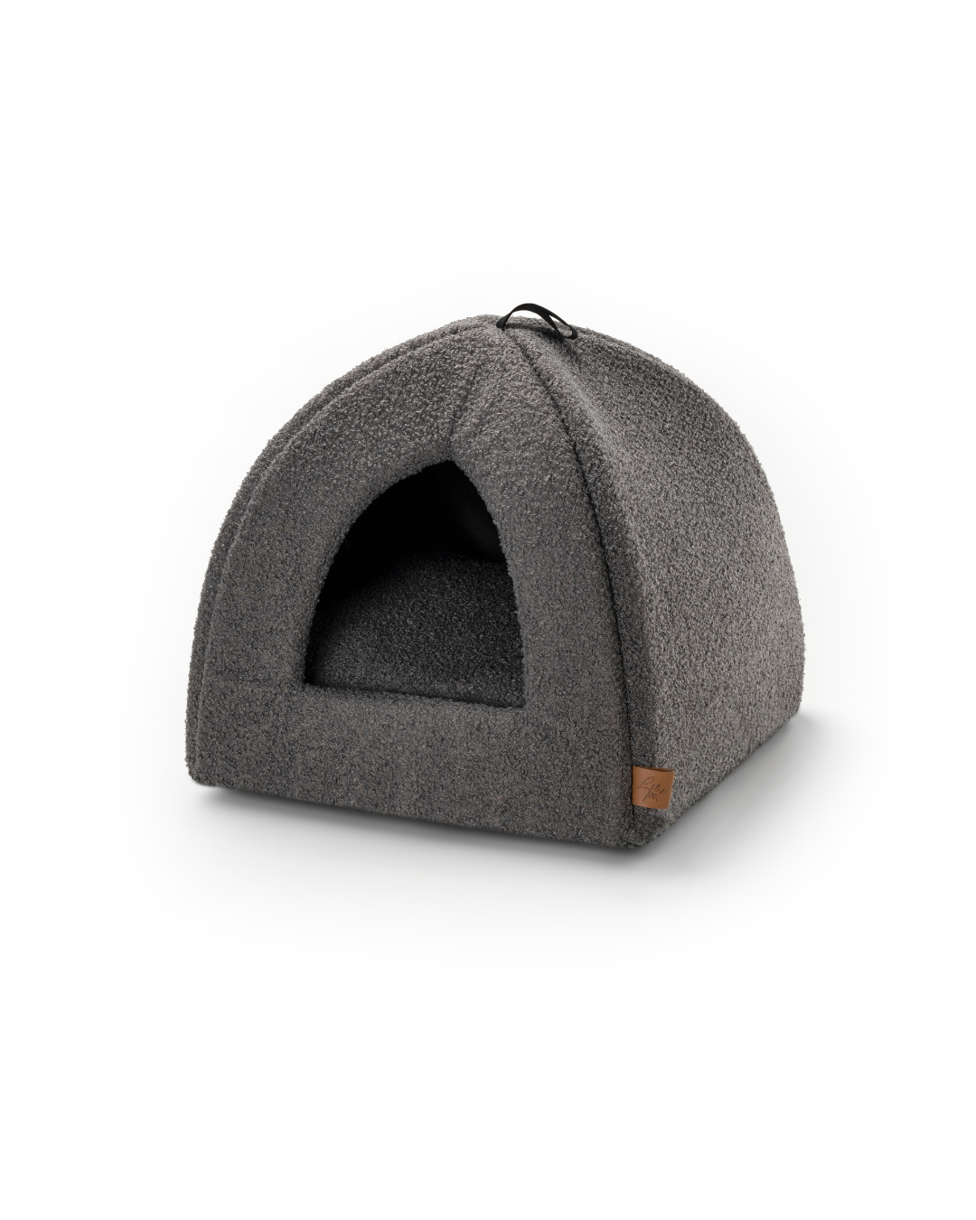 Leopet - Piramide Cleo Teddy Grigio 40x40x40H cm Cuscino Estraibile