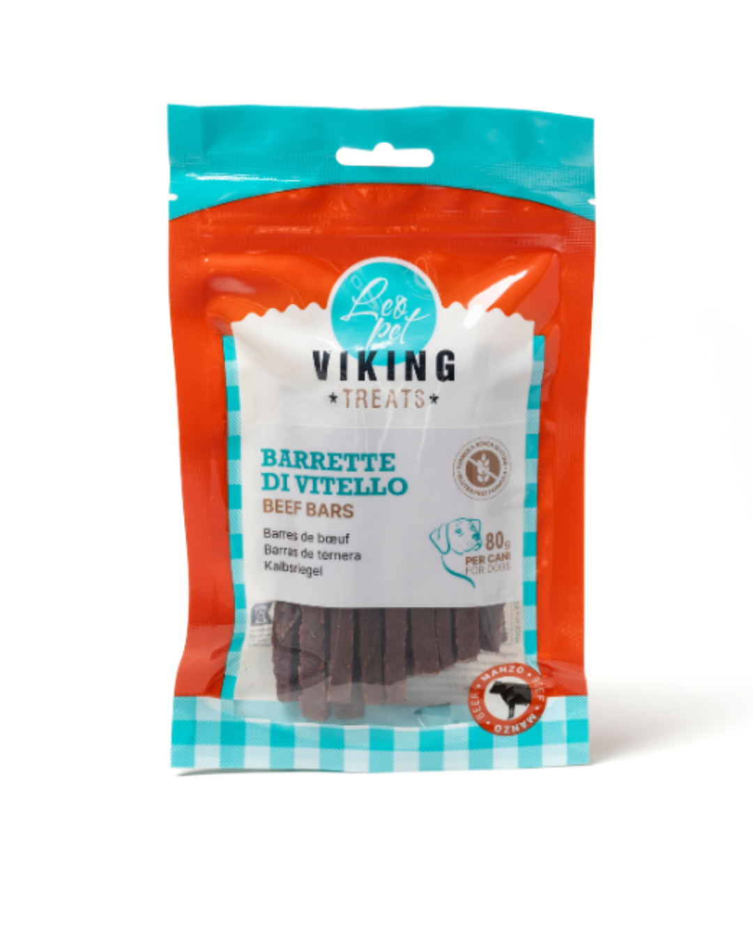 Leopet - Viking Barrette di Vitello 80 gr