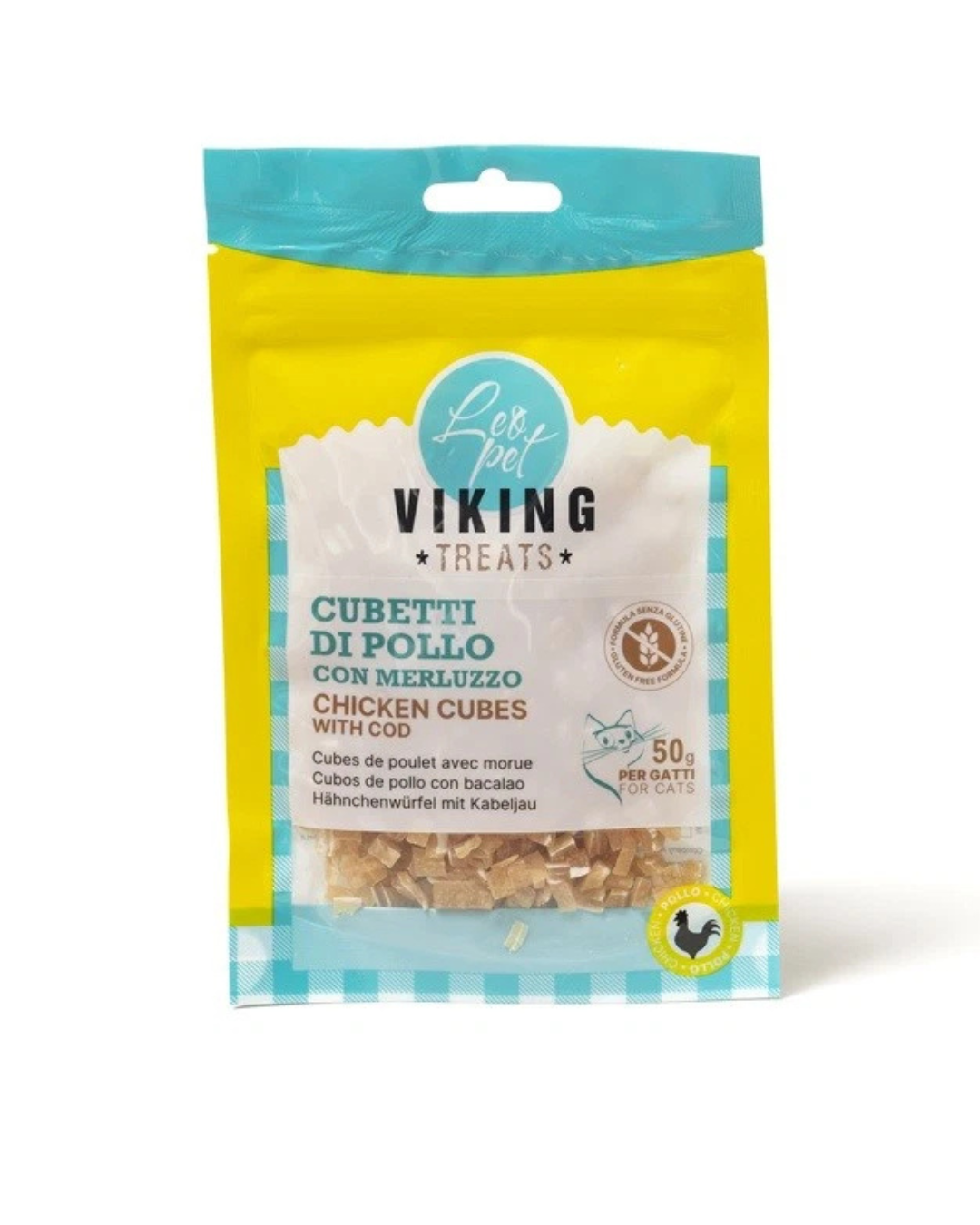 Leopet - Viking Cubetti di Pollo con Merluzzo 50 gr