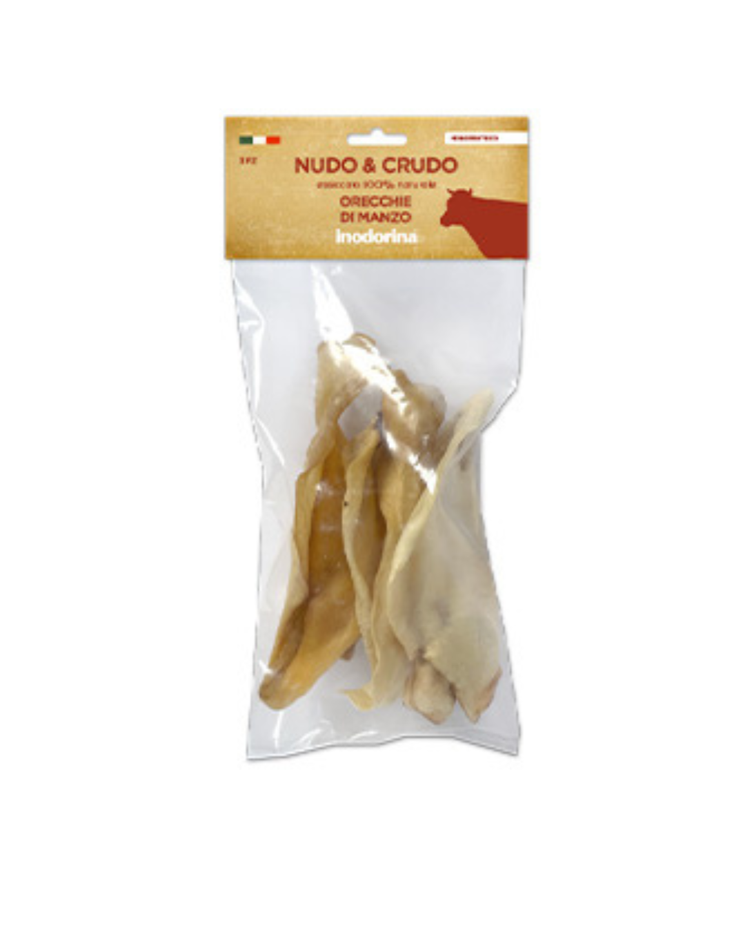 Leopet - Viking Orecchie di Manzo 3 pz. (Minimo 60 gr)