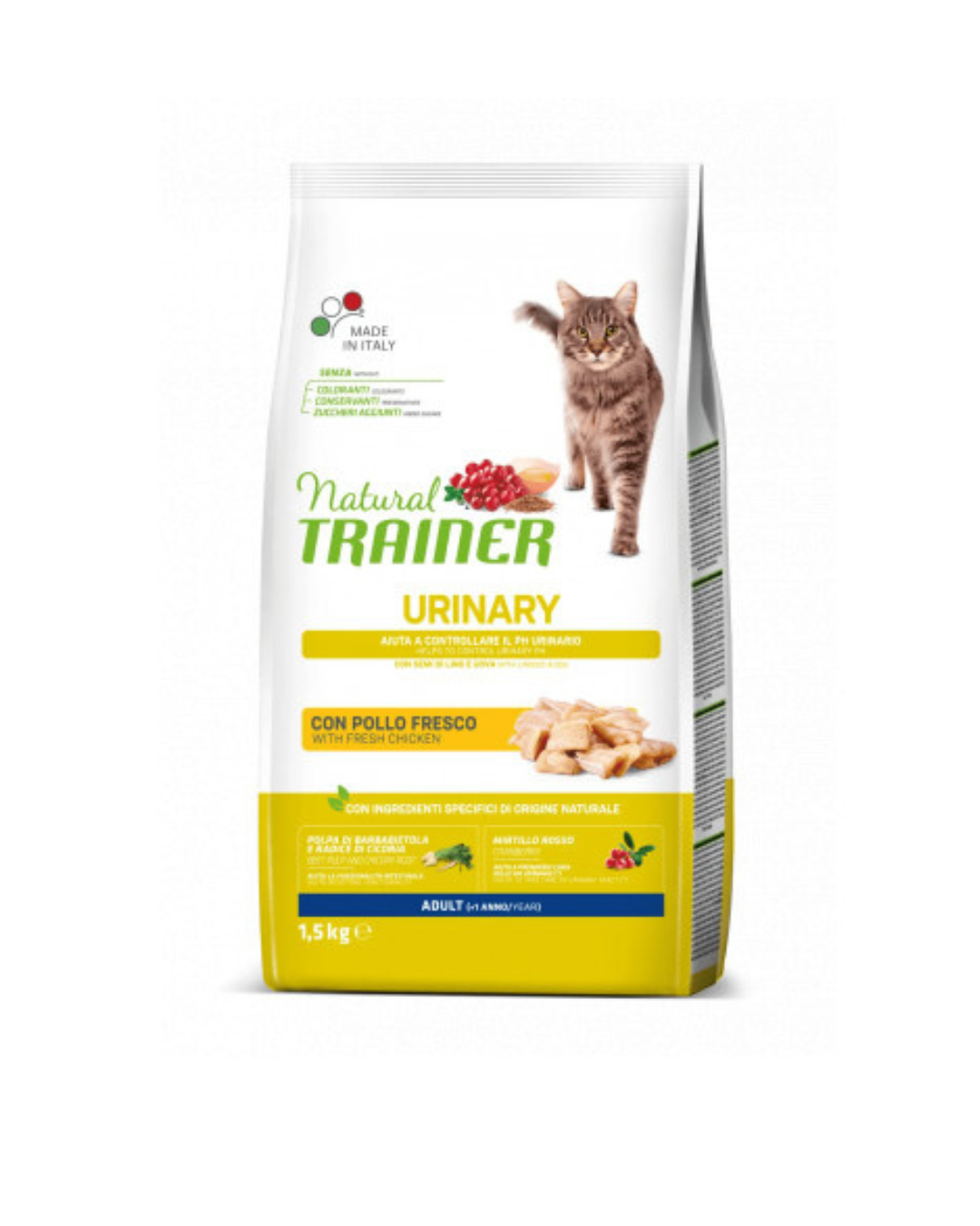 Natural Trainer - Gatto Urinary con Pollo 1,5kg