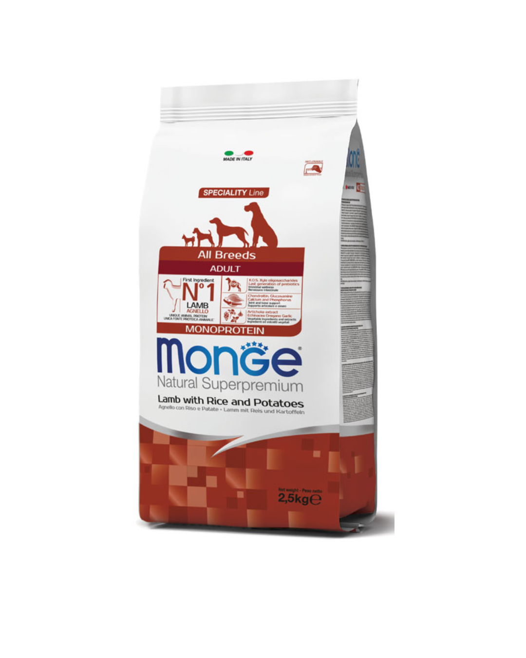 Monge - All Breed Adult - Agnello Riso e Patate 2,5kg