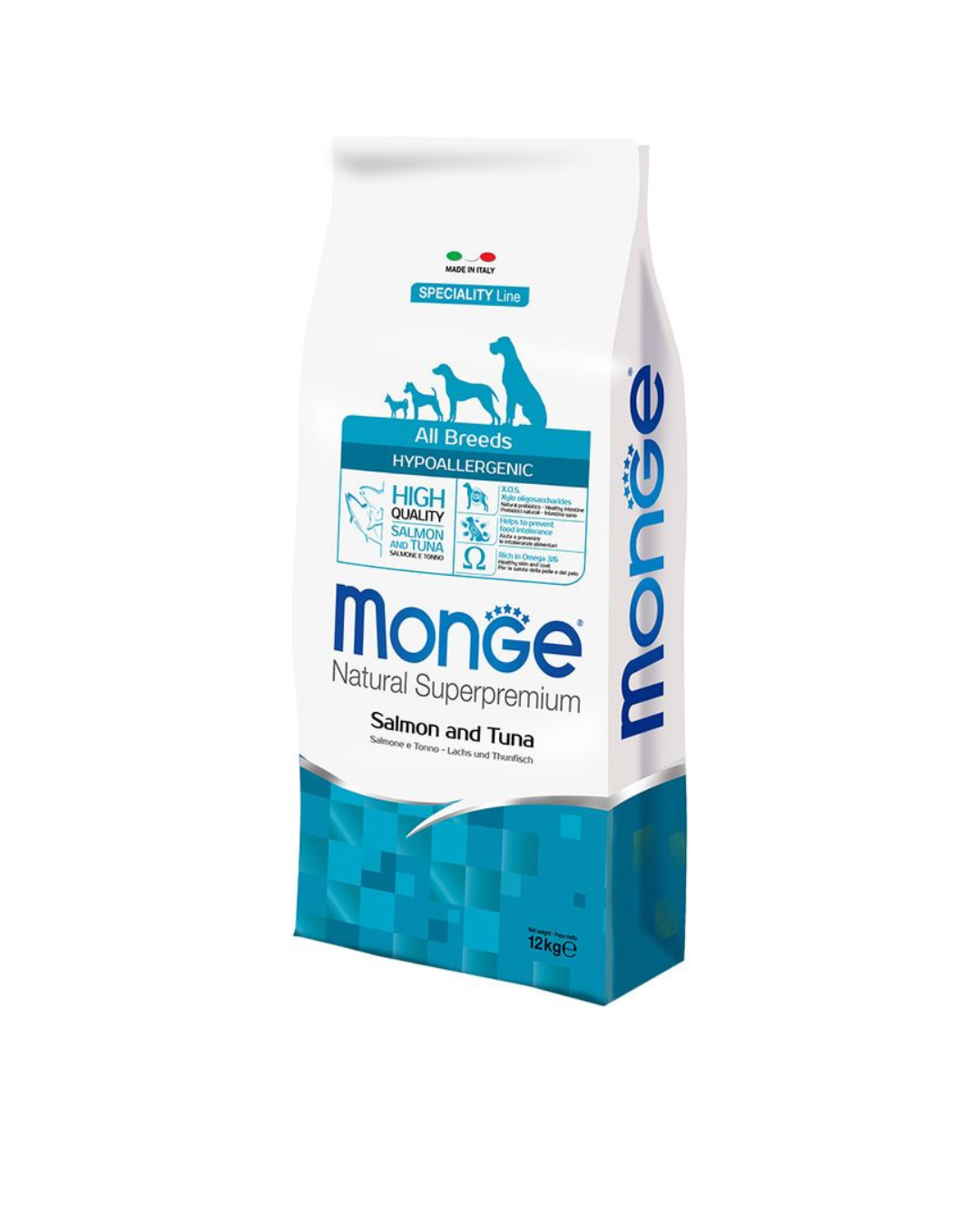 Monge - All Breed Adult Hypoallergenic - Salmone / Tonno 12 kg