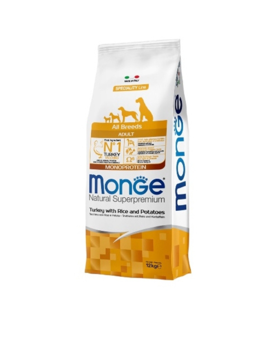 Monge - All Breed Adult - Turkey, Rice and Potatoes - 12kg