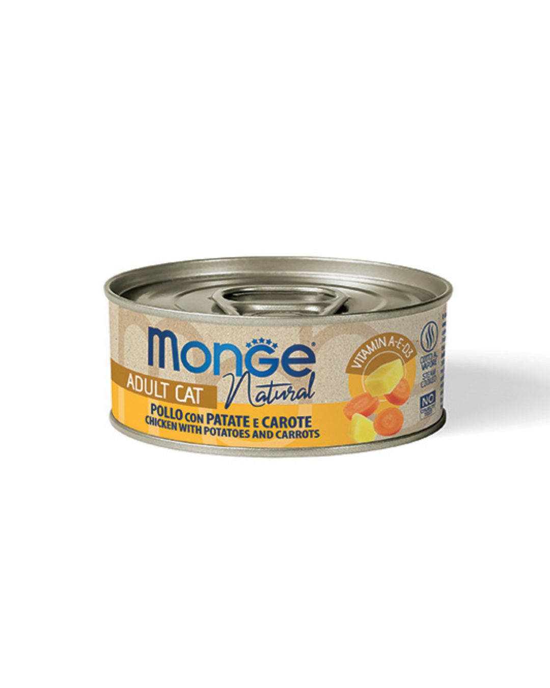 Monge - Delicate Straccetti Per Gatti - Pollo, Patate e Carote 80 gr
